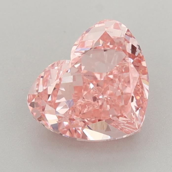 1.53 Ct. Fancy Vivid Pink Heart Lab Grown Diamond