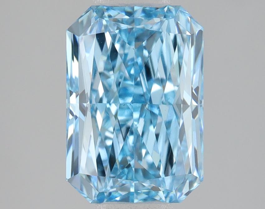 2.10 Ct. Fancy Vivid Blue Radiant Lab Grown Diamond