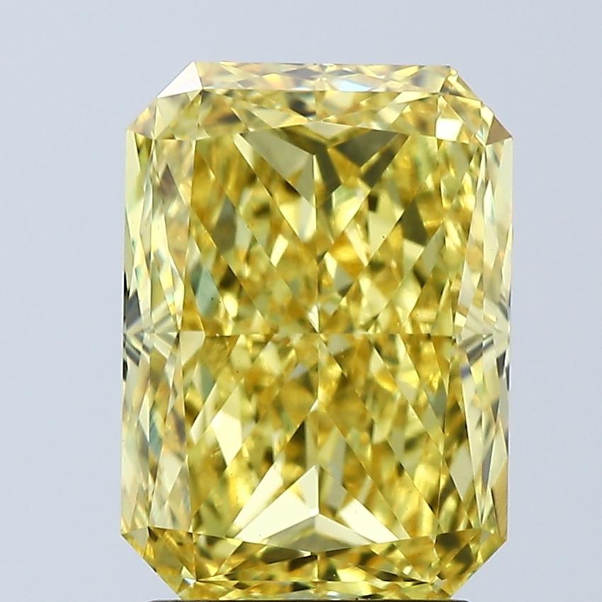 3.09 Ct. Fancy Vivid Yellow Radiant Lab Grown Diamond