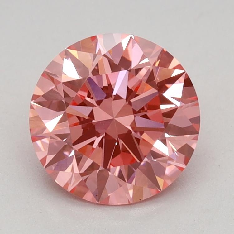 1.02 Ct. Fancy Vivid Pink Round Lab Grown Diamond