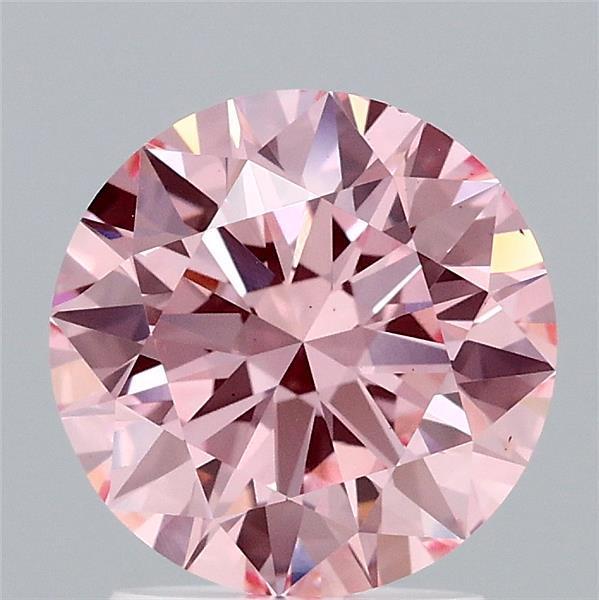 1.96 Ct. Fancy Vivid Pink Round Lab Grown Diamond
