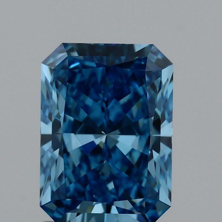 1.78 Ct. Fancy Vivid Blue Radiant Lab Grown Diamond