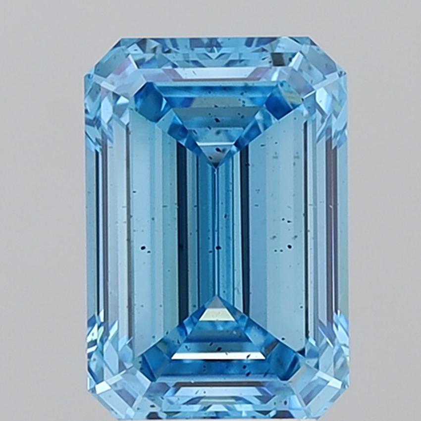 4.01 Ct. Fancy Vivid Blue Emerald Lab Grown Diamond