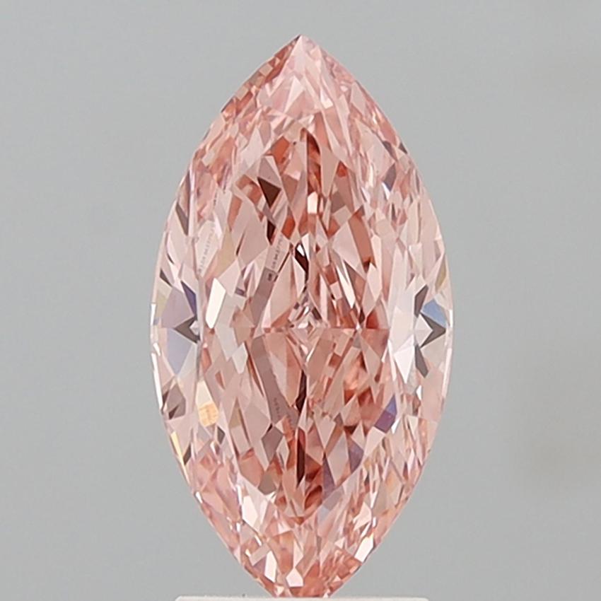 2.62 Ct. Fancy Vivid Pink Marquise Lab Grown Diamond
