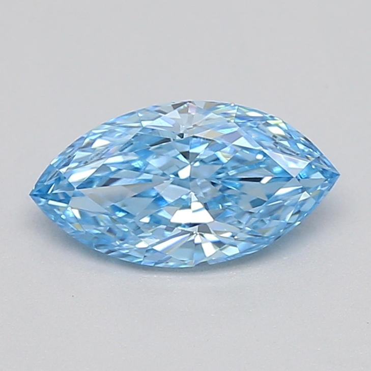 0.43 Ct. Fancy Vivid Blue Marquise Lab Grown Diamond