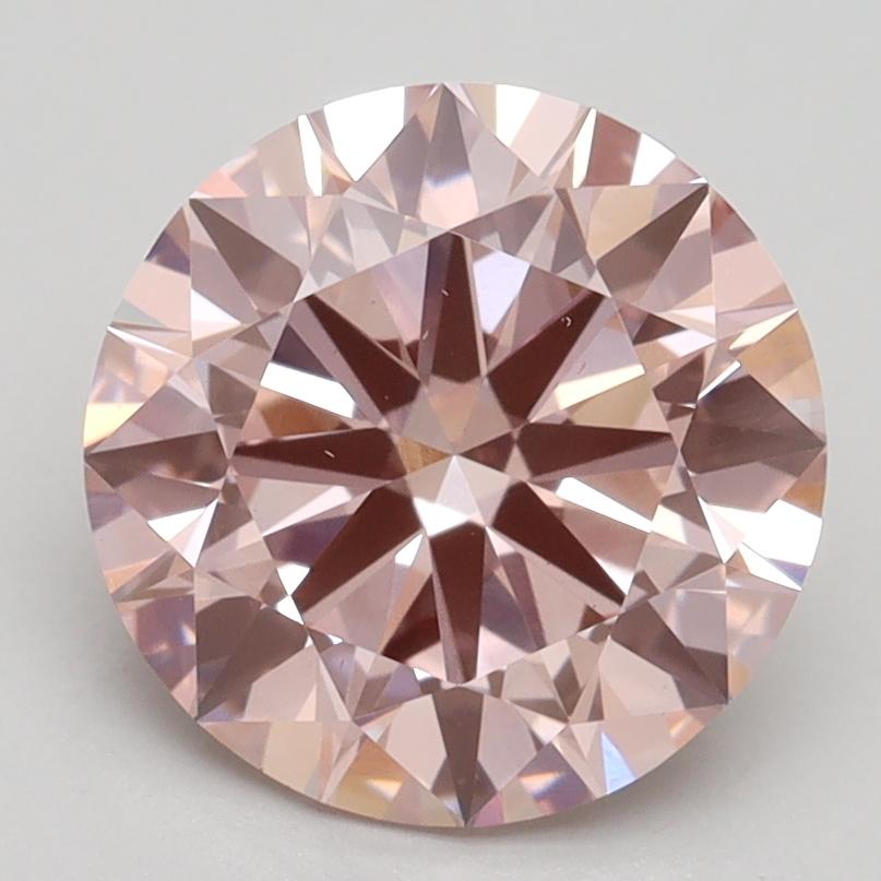 2.80 Ct. Fancy Intense Pink Round Lab Grown Diamond