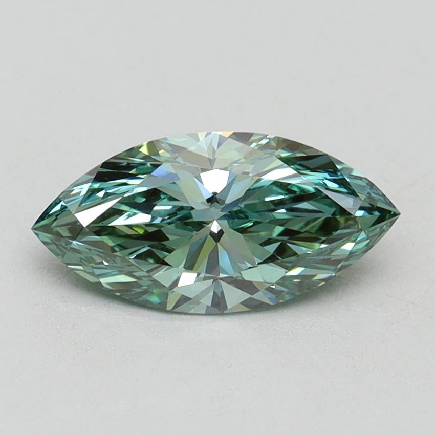 1.00 Ct. Fancy Vivid Green Marquise Lab Grown Diamond