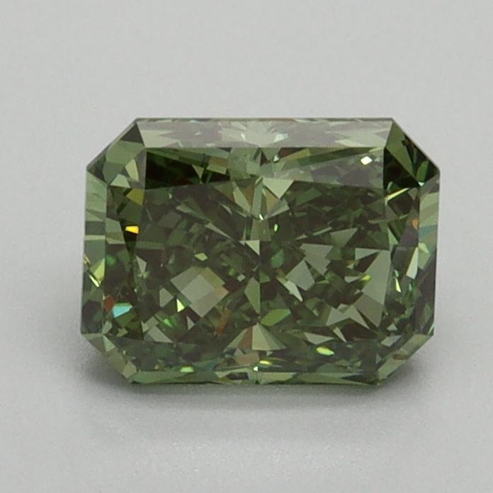 1.13 Ct. Fancy Vivid Green Radiant Lab Grown Diamond
