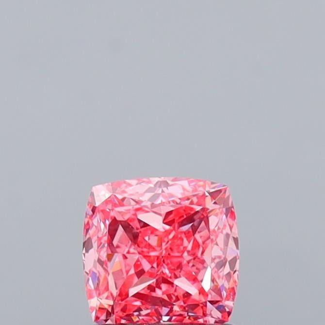 0.92 Ct. Fancy Vivid  Pink Cushion Lab Grown Diamond