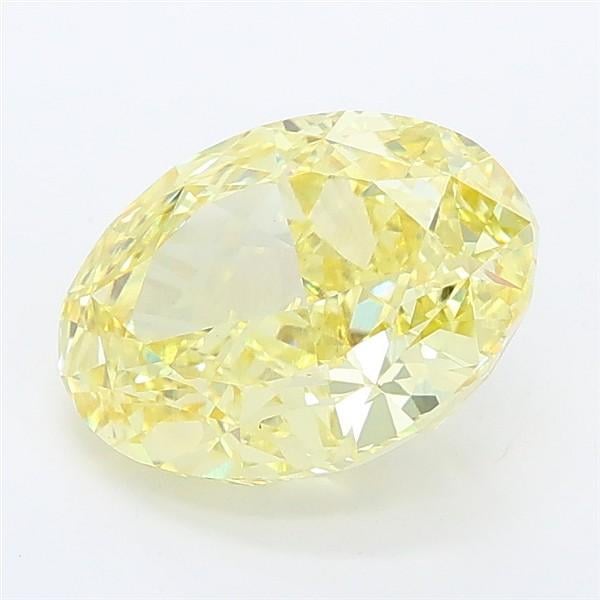2.69 Ct. Fancy Intense Yellow Oval Lab Grown Diamond