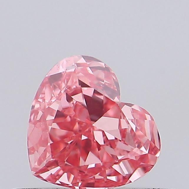0.37 Ct. Fancy Vivid Pink Heart Lab Grown Diamond