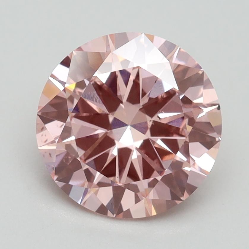 2.00 Ct. Fancy Intense Pink Round Lab Grown Diamond