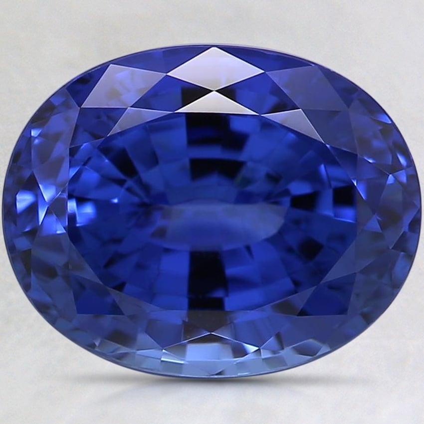 10x8mm Blue Oval Lab Created Sapphire
