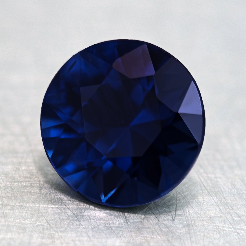7mm Super Premium Vivid Blue Round Sapphire