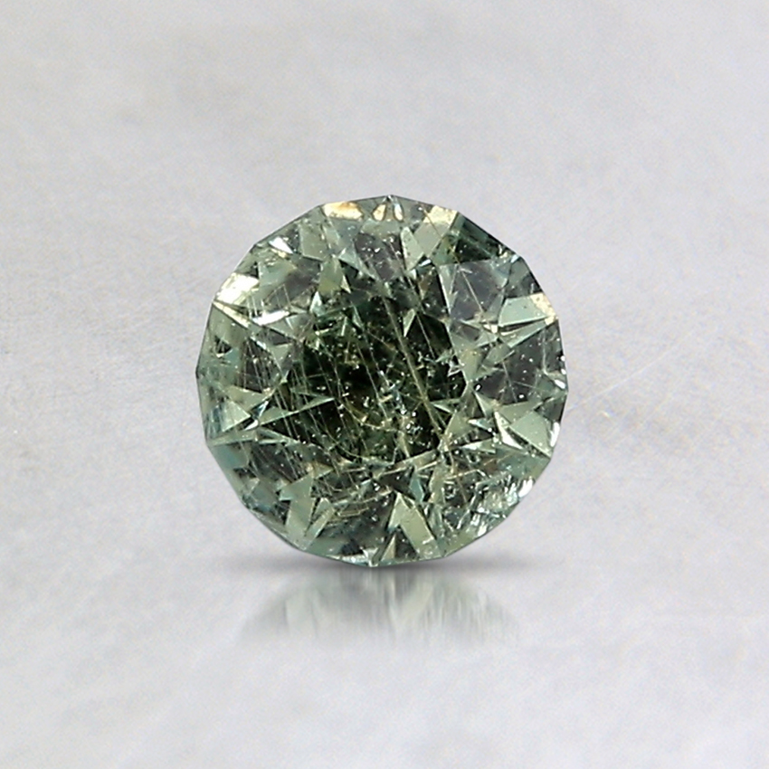 5.2mm Unheated Green Round Sapphire