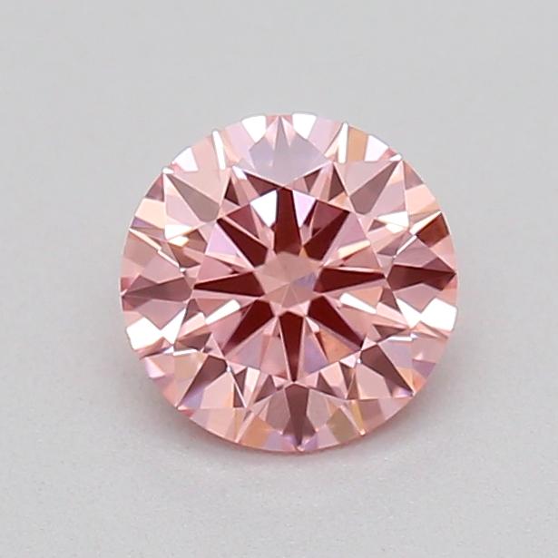 0.31 Ct. Fancy Vivid Pink Round Lab Grown Diamond