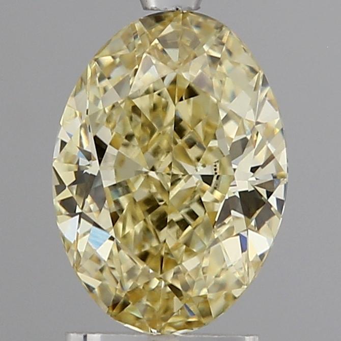 2.28 Ct. Fancy Intense Yellow Oval Lab Grown Diamond