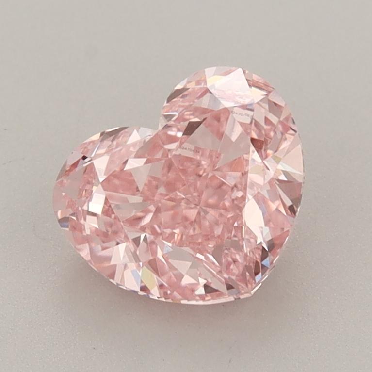 1.60 Ct. Fancy Vivid  Pink Heart Lab Grown Diamond