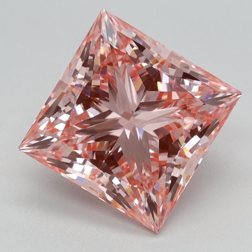 2.48 Ct. Fancy Vivid Pink Princess Lab Grown Diamond