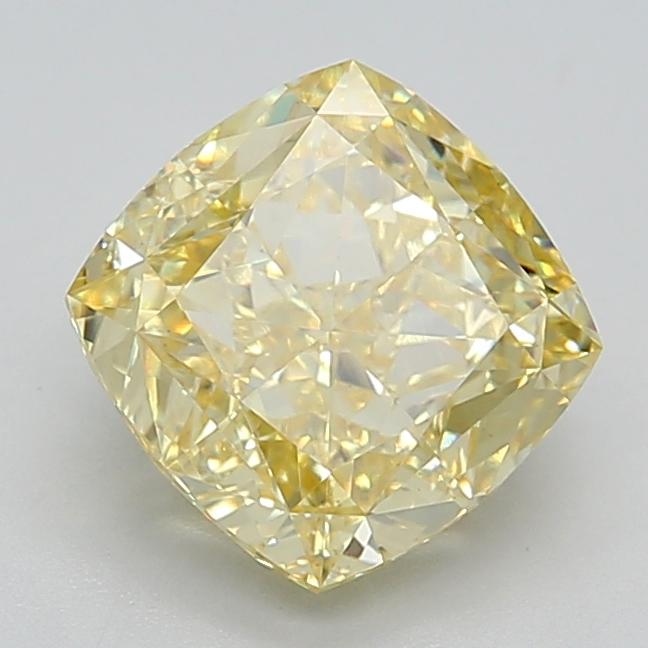 3.25 Ct. Fancy Intense Yellow Cushion Lab Grown Diamond