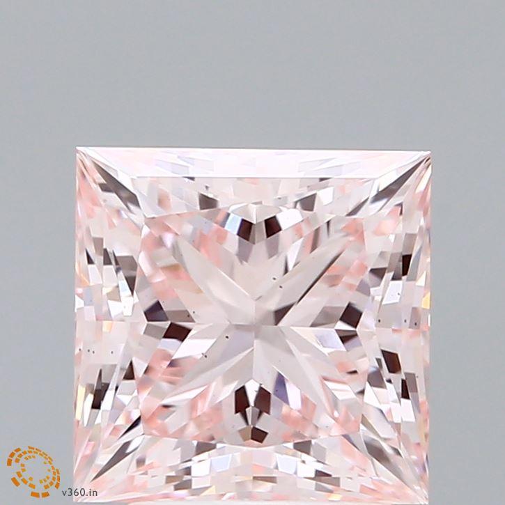 3.04 Ct. Fancy Intense Pink Princess Lab Grown Diamond