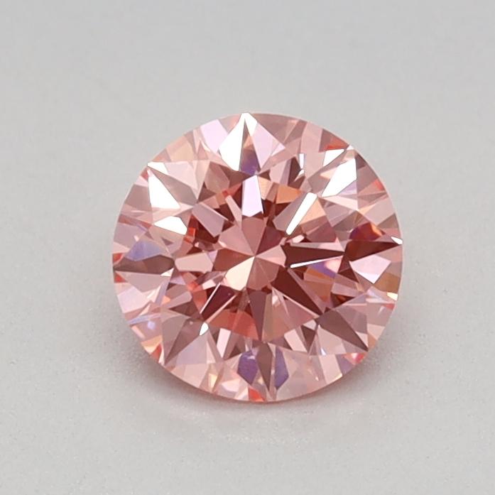 0.42 Ct. Fancy Vivid Pink Round Lab Grown Diamond