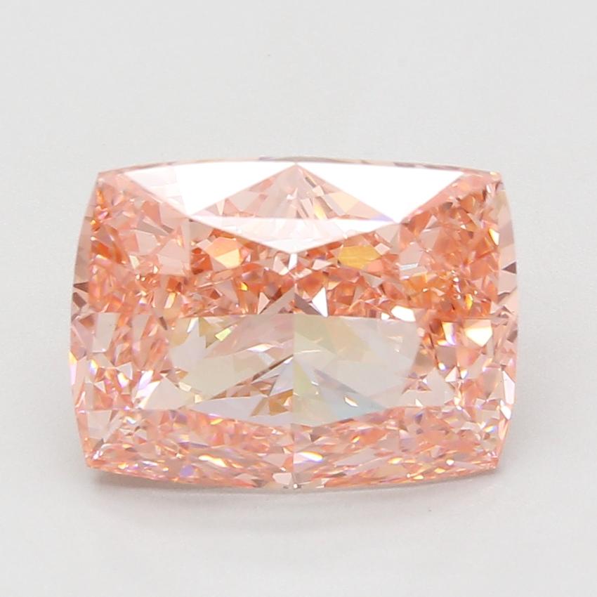 8.07 Ct. Fancy Vivid Pink Cushion Lab Grown Diamond