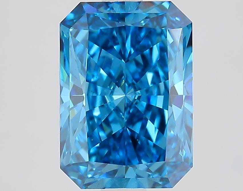2.11 Ct. Fancy Vivid Blue Radiant Lab Grown Diamond