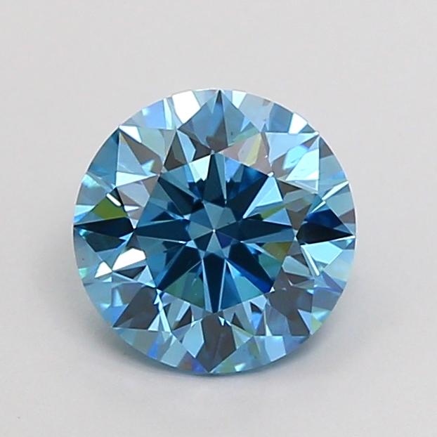 1.49 Ct. Fancy Vivid Blue Round Lab Grown Diamond