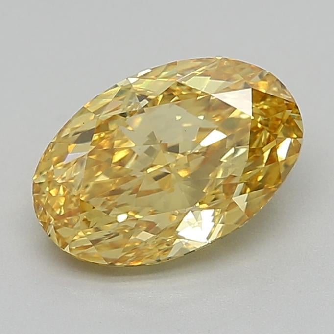 2.34 Ct. Fancy Vivid  Yellow Oval Lab Grown Diamond