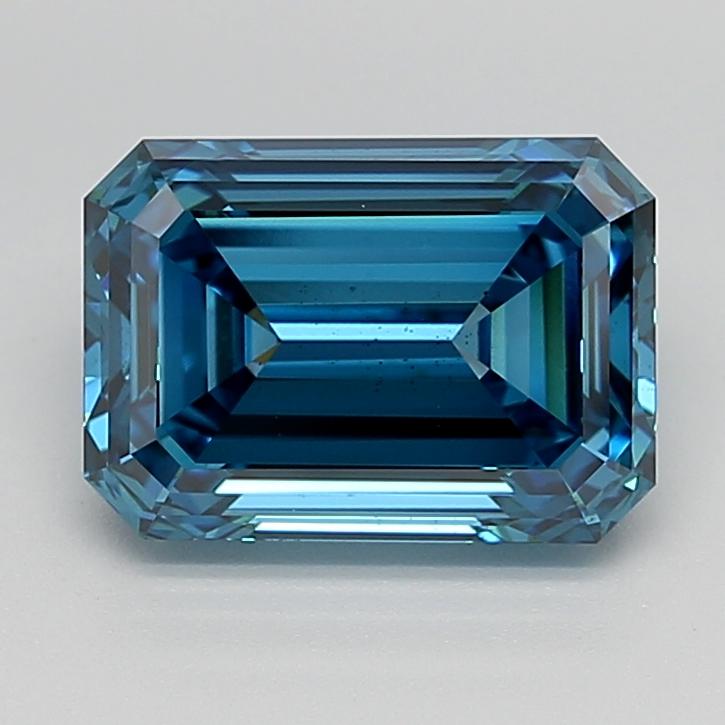 4.08 Ct. Fancy Vivid  Blue Emerald Lab Grown Diamond