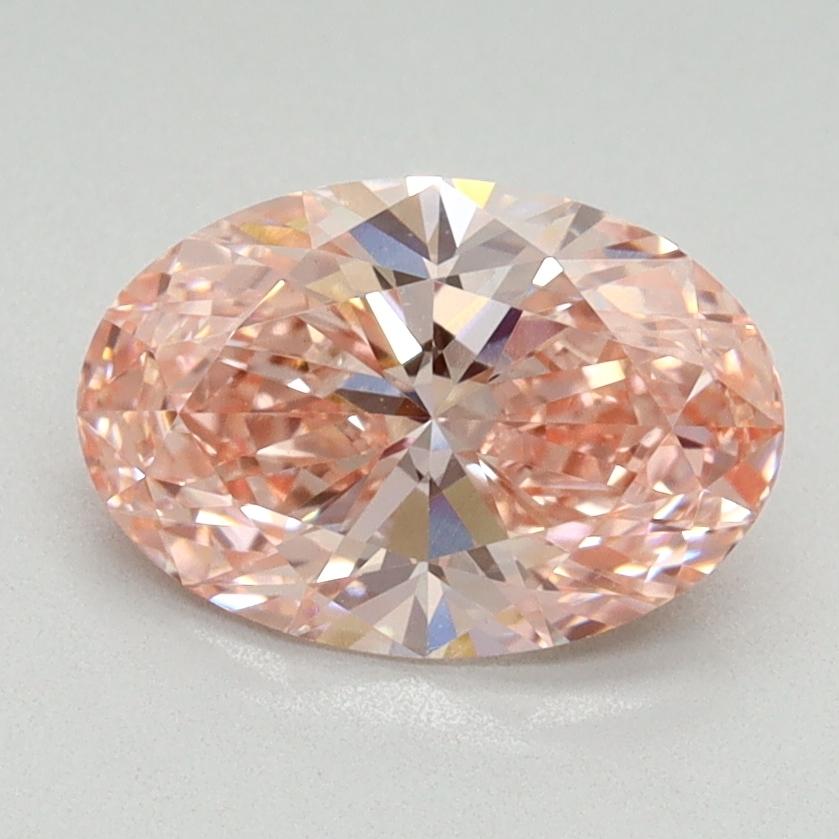 1.51 Ct. Fancy Vivid Pink Oval Lab Grown Diamond