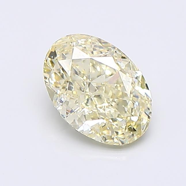 1.02 Ct. Fancy Light Yellow Oval Lab Grown Diamond