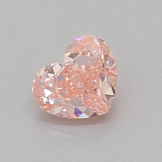 0.58 Ct. Fancy Vivid Pink Heart Lab Grown Diamond