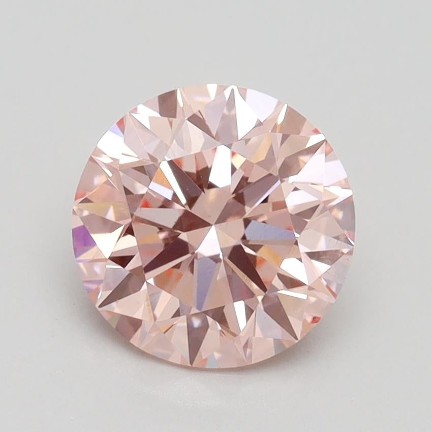 1.86 Ct. Fancy Intense Pink Round Lab Grown Diamond