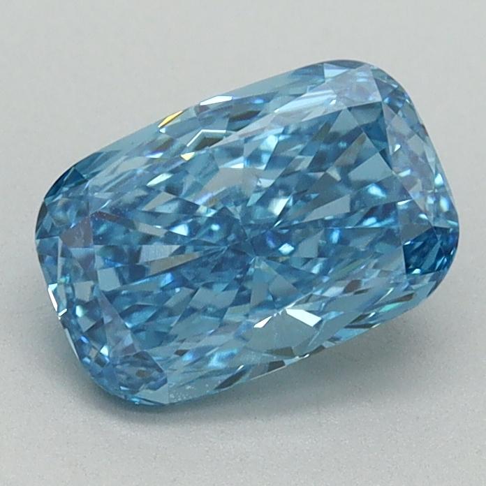 1.20 Ct. Fancy Vivid Blue Cushion Lab Grown Diamond