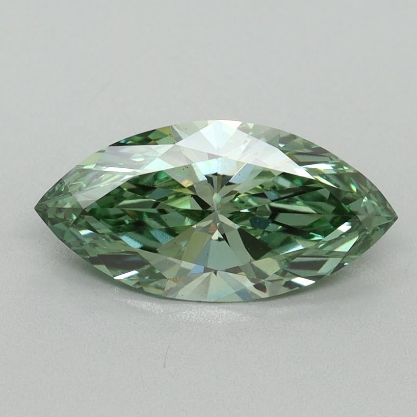 1.56 Ct. Fancy Vivid Green Marquise Lab Grown Diamond