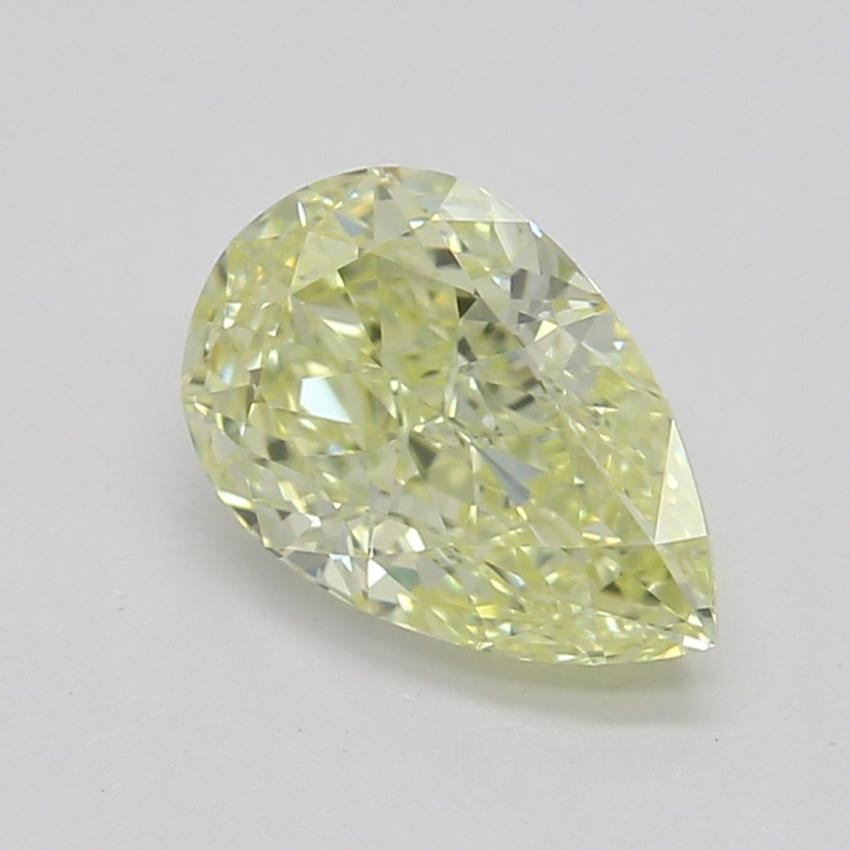 0.65 Ct. Fancy Yellow Pear Diamond
