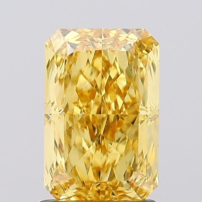1.52 Ct. Fancy Vivid  Yellow Radiant Lab Grown Diamond