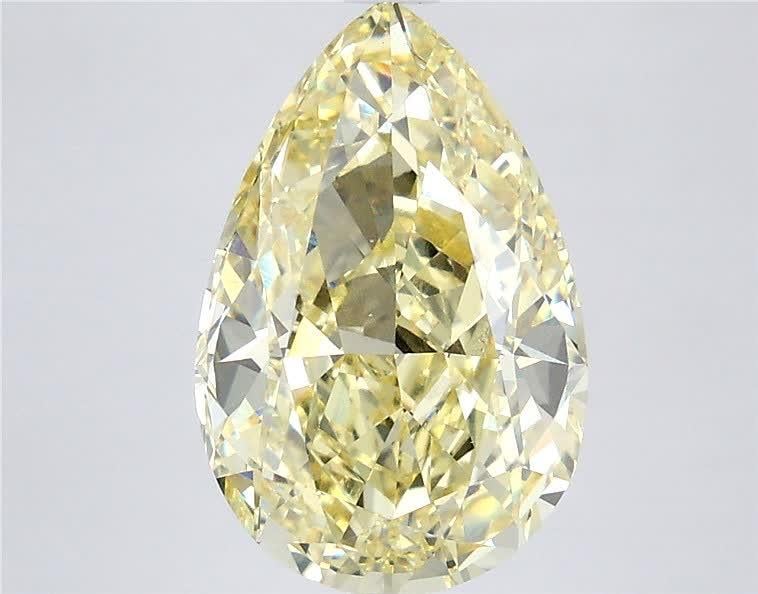 5.09 Ct. Fancy Intense Yellow Pear Lab Grown Diamond