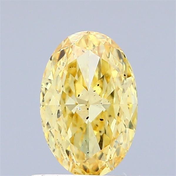 1.01 Ct. Fancy Intense Yellow Oval Lab Grown Diamond