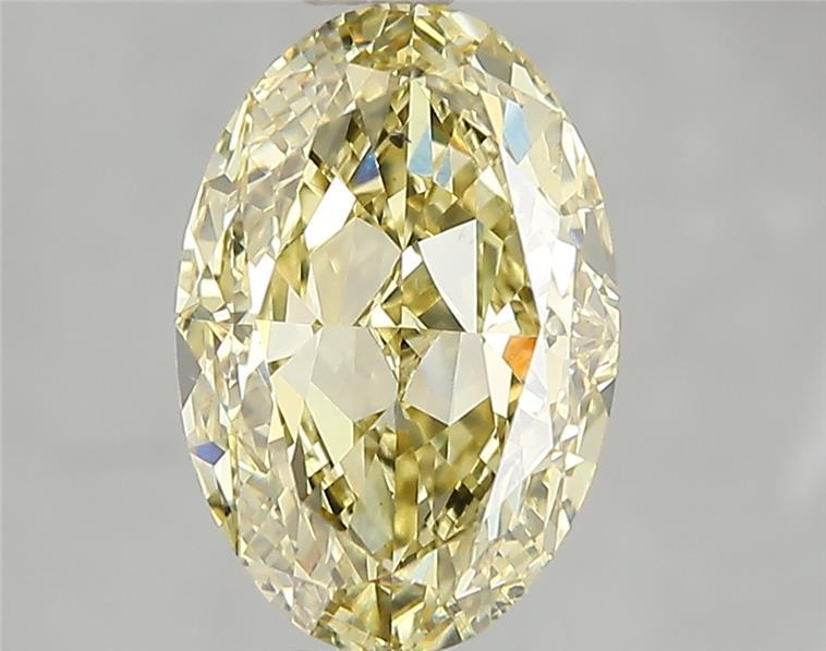 3.02 Ct. Fancy Intense Yellow Oval Lab Grown Diamond