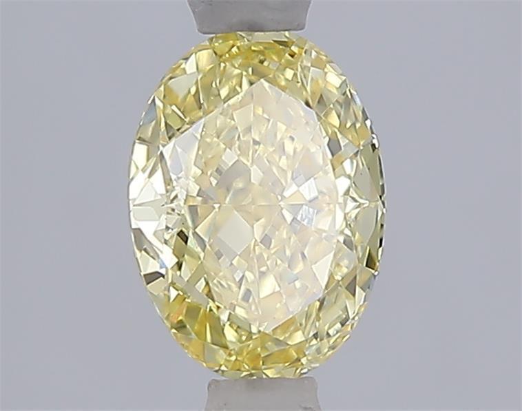 1.09 Ct. Fancy Intense  Yellow Oval Lab Grown Diamond