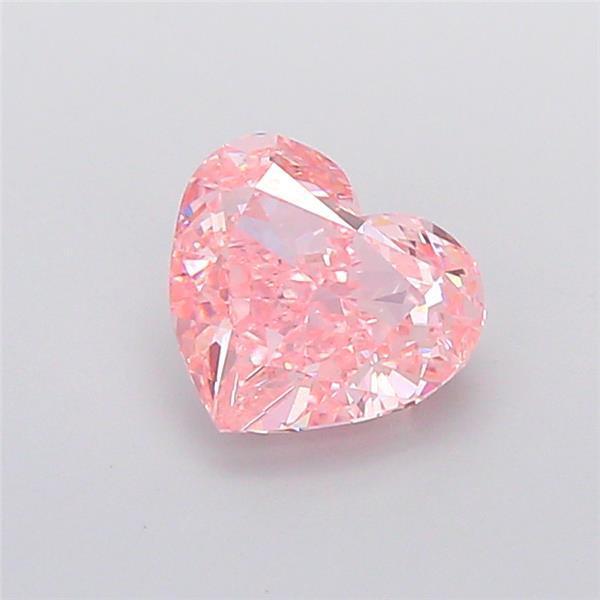 2.15 Ct. Fancy Intense Pink Heart Lab Grown Diamond
