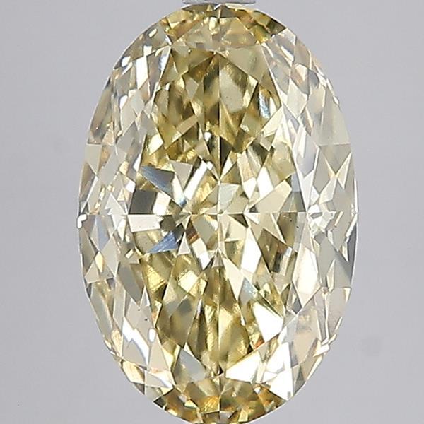 5.02 Ct. Fancy Yellow Oval Lab Grown Diamond