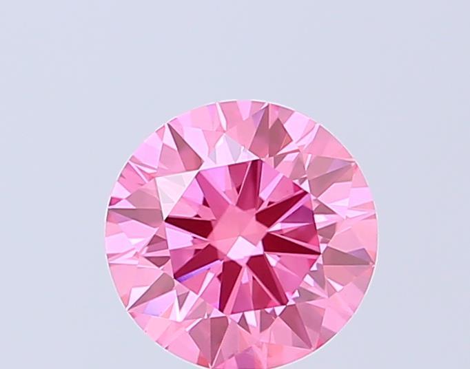 1.30 Ct. Fancy Vivid Pink Round Lab Grown Diamond