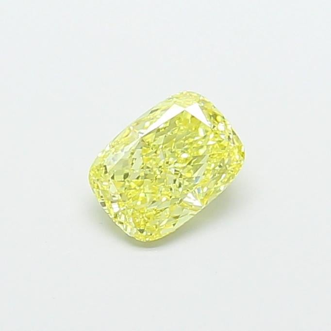 1.04 Ct. Fancy Intense  Yellow Cushion Lab Grown Diamond