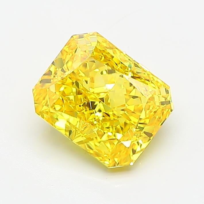 1.65 Ct. Fancy Vivid Yellow Radiant Lab Grown Diamond