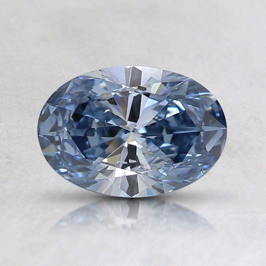 0.70 Ct. Fancy Intense Blue Oval Lab Grown Diamond