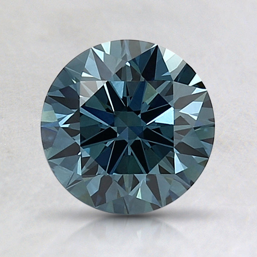 1.21 Ct. Fancy Dark Blue Round Lab Grown Diamond